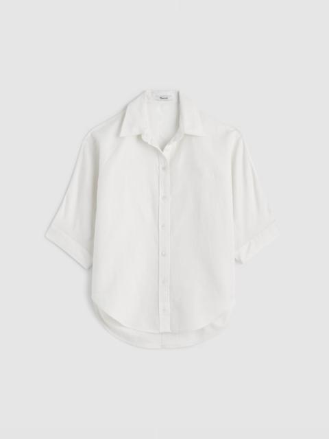 Madewell Relaxed Pleat-Sleeve Button-Up Shirt