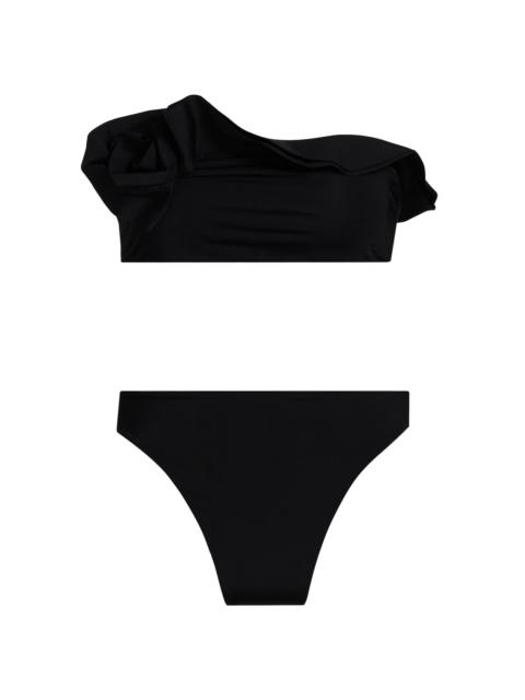 MAYGEL CORONEL Women's Bies Ruffle-Trimmed Bikini Set - Black
