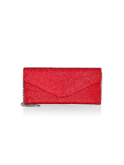 JUDITH LEIBER Women's Envelope Crystal Clutch - Red