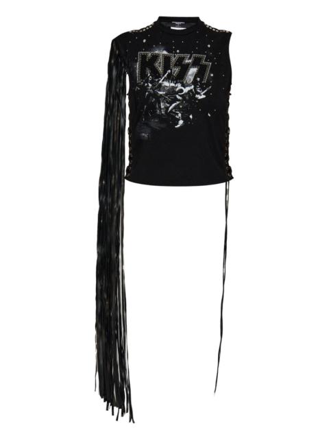 DSQUARED2 fringed-detail sleeveless top