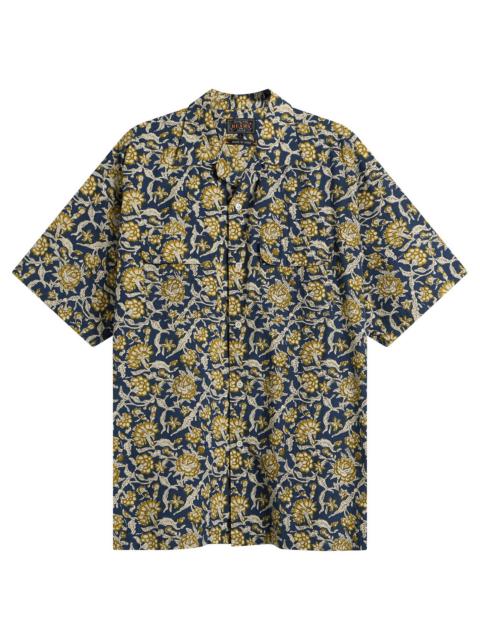 BEAMS PLUS Beams Plus Block Print Open collar Shirt