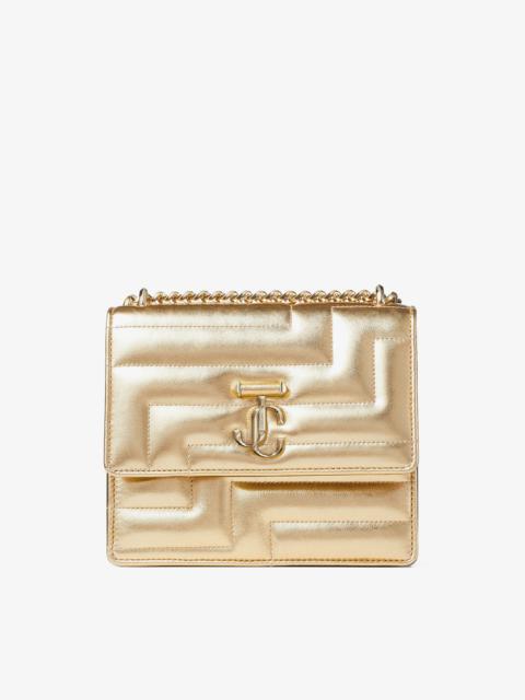 JIMMY CHOO Varenne Avenue Quad Gold Avenue Metallic Nappa