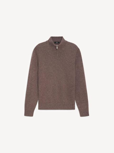 Theory Hilles Quarter-Zip Sweater in Cashmere