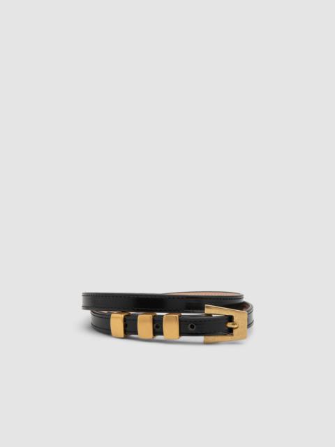 BY FAR Vic Semi Patent Belt