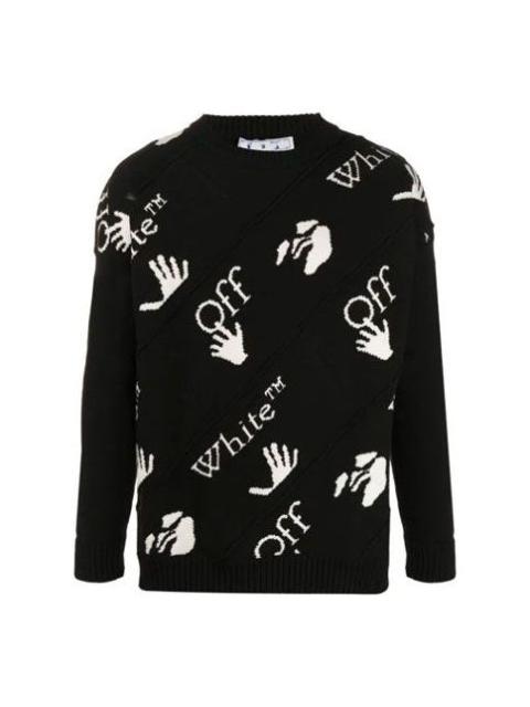 Off-White Men's Off-White Logo Black OMHE064F20KNI0011001