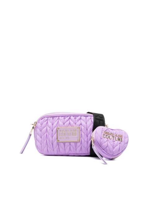 VERSACE JEANS COUTURE logo-plaque crossbody bag