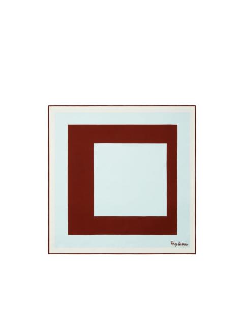 TORY BURCH geo square silk neckerchief