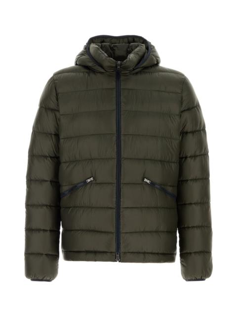 Herno Olive green nylon down jacket