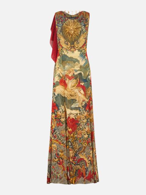 CAMILLA OPEN BACK GOWN WITH FRONT SPLIT MEET ME AT THE MET