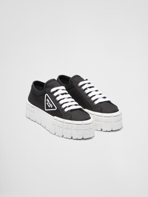 Double Wheel Re-Nylon gabardine sneakers