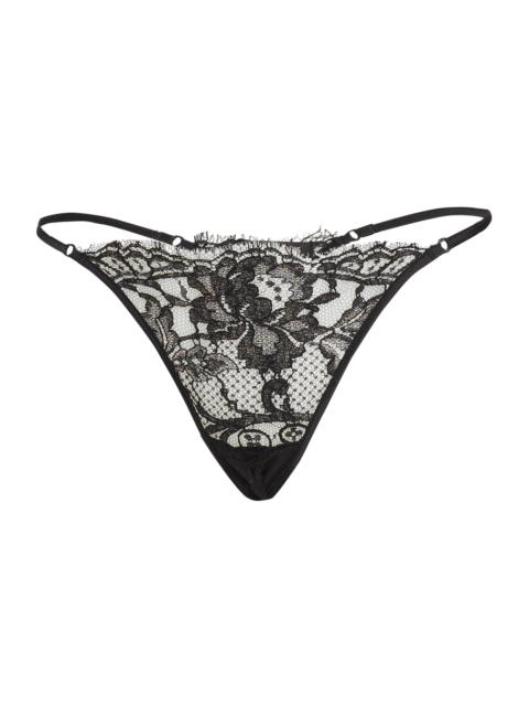 KIKI DE MONTPARNASSE Women's Camille Lace G-String - Black
