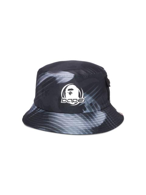 BAPE Stroke Camo Pocket Bucket Hat 'Black'