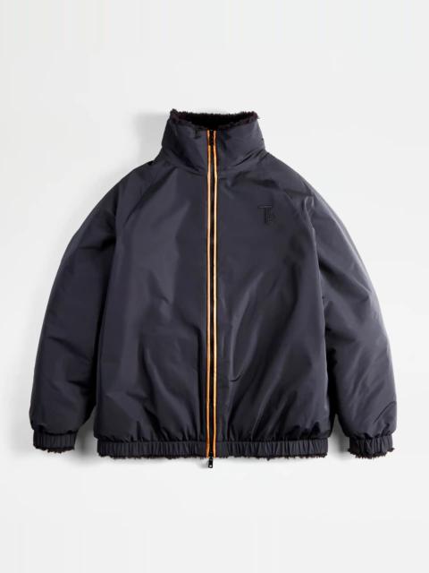 Tod's REVERSIBLE BOMBER JACKET - BLACK