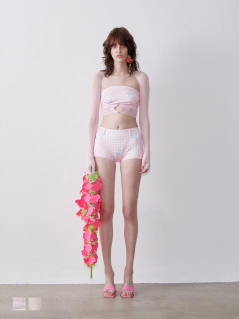 POSTER GIRL JUDI BIKINI TOP PINK GINGHAM