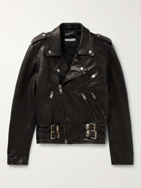 Enfants Riches Déprimés Slim-Fit Embellished Leather Jacket