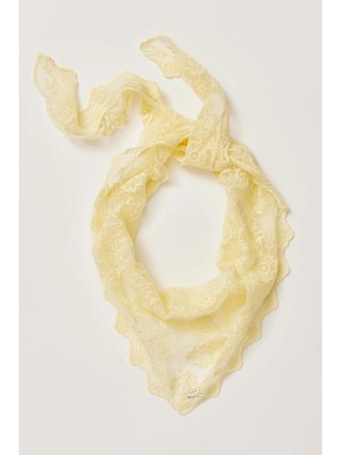 FREE PEOPLE Forever Lace Triangle Scarf