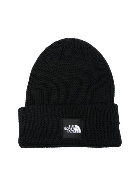 The North Face logo-patch beanie hat