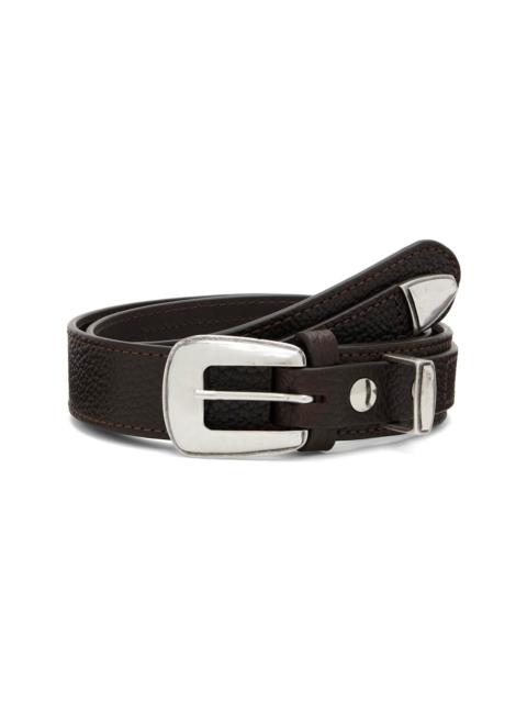Lemaire Brown Minimal Western Belt