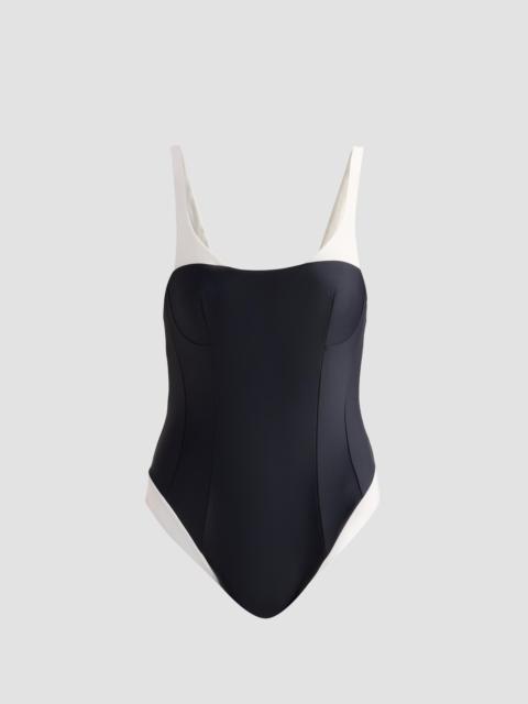 SIMKHAI Women's Char Colorblocked One-Piece Swimsuit - Black Multi
