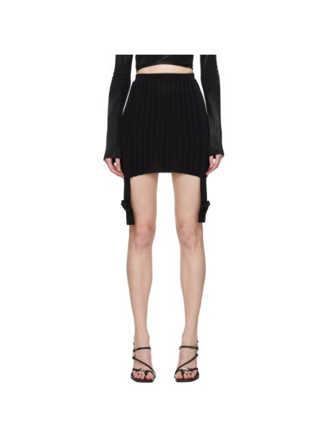 Dion Lee Black Utility Miniskirt