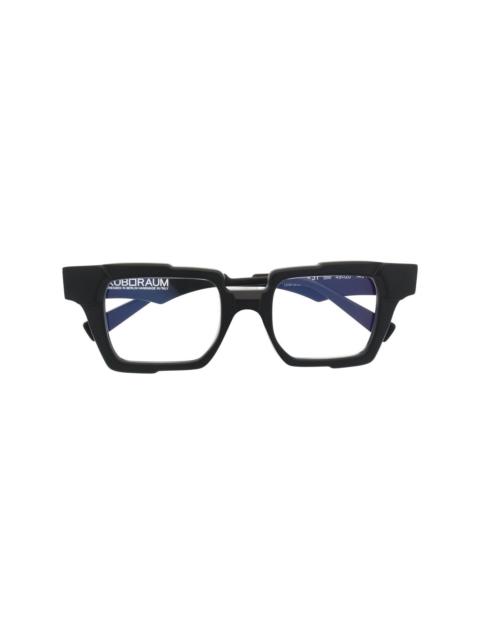 Kuboraum square-frame optical glasses