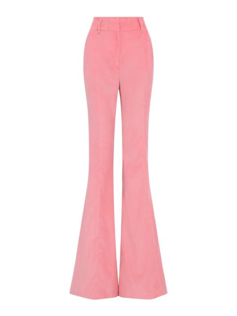 GABRIELA HEARST Ianthe Flare Pant in Rosa Sea Island Cotton Corduroy