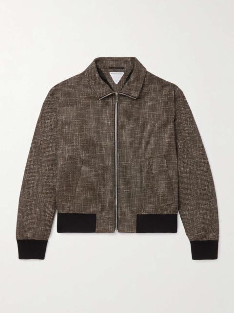 Wool-Blend Tweed Blouson Jacket