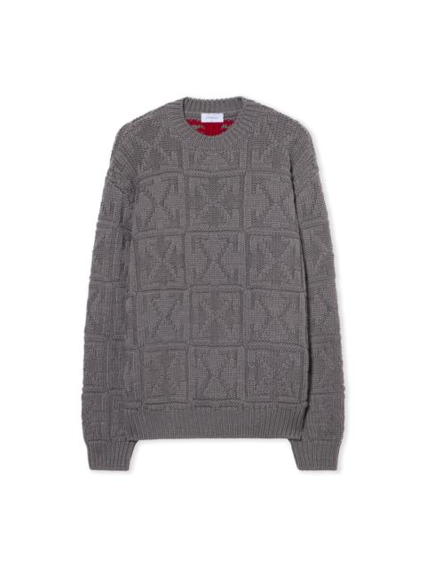 Off-White 3D Stitch Arrow Knit Sweater