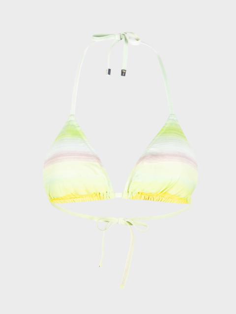 Paul Smith Lime Ombre Triangle Bikini Top