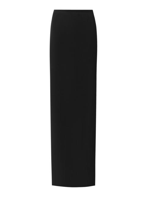 Ribbed-Knit Tube Skirt black