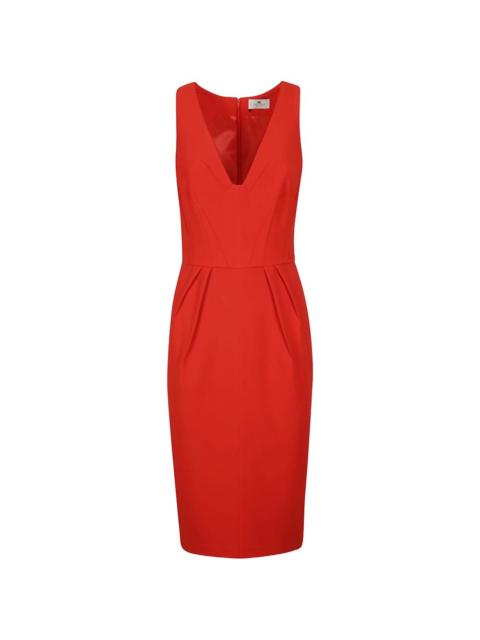 ELISABETTA FRANCHI V-neck midi dress