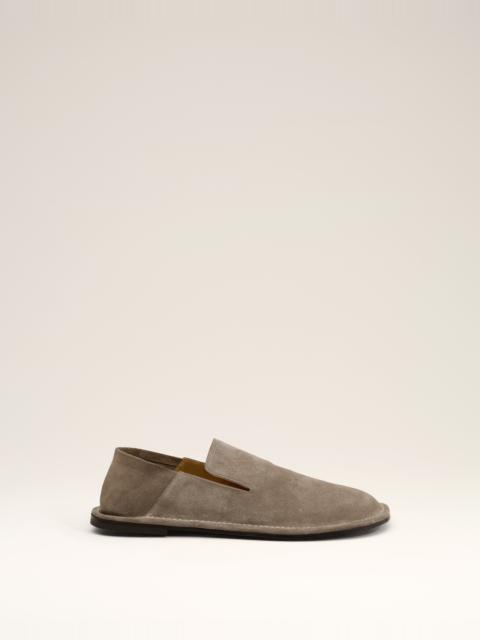 AMI Paris BEIGE LEATHER MIDI SLIPPERS