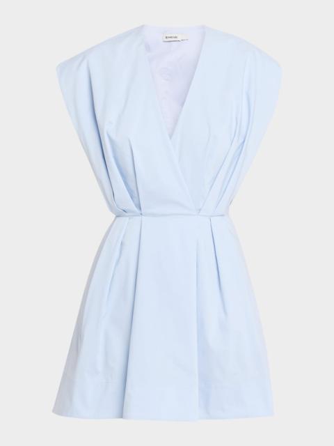 SIMKHAI Sefi V-Neck Cotton Mini Dress
