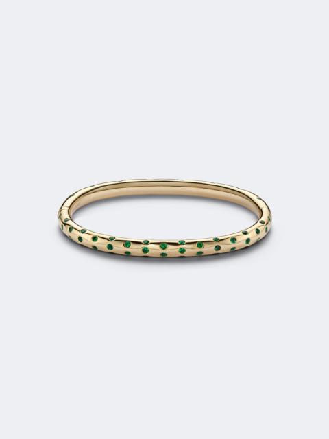ANITA KO Cosmo Orion 18kt gold bangle with emeralds