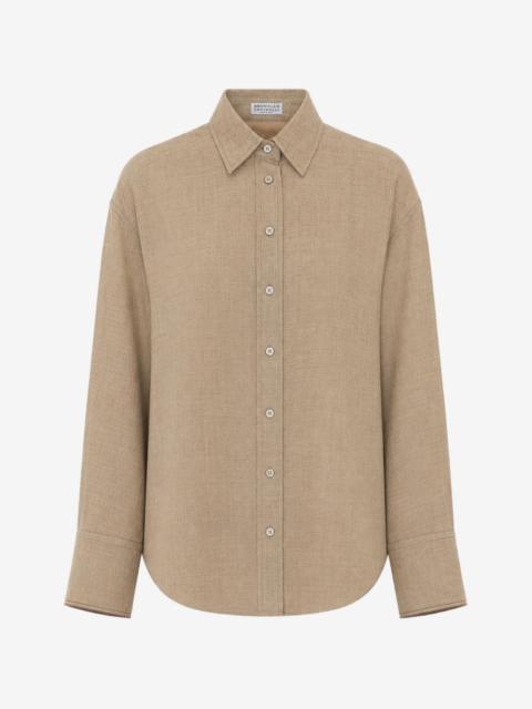 Brunello Cucinelli buttoned wool shirt