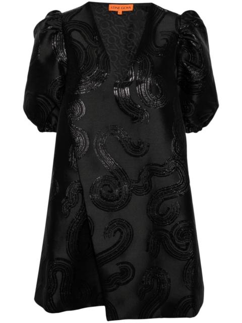 STINE GOYA Brethel swirl-jacquard minidress