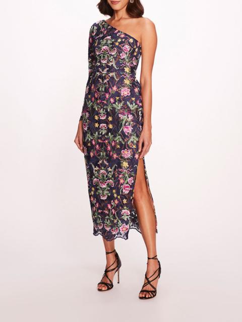 Marchesa ALEXIS MIDI DRESS