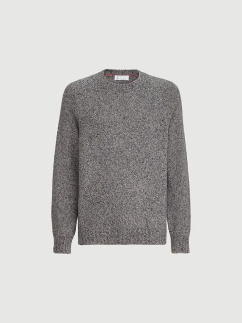 Brunello Cucinelli Virgin wool, silk and cashmere chiné sweater