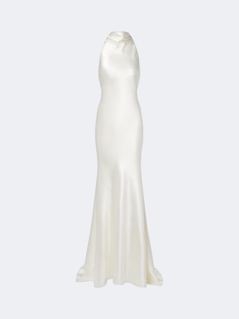 DANIELLE FRANKEL Bridal wool and silk gown