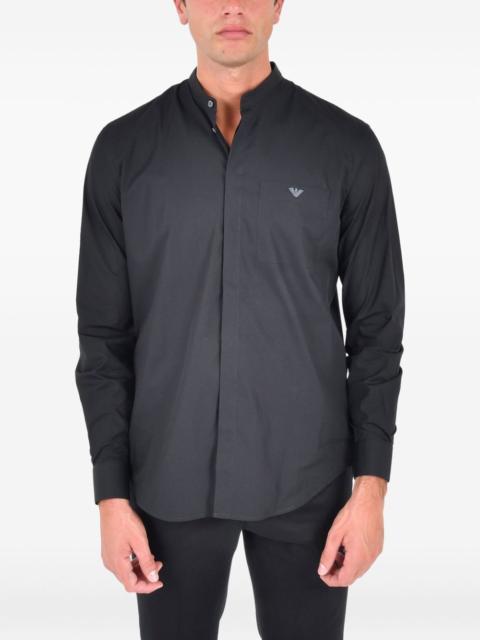 EMPORIO ARMANI band-collar shirt