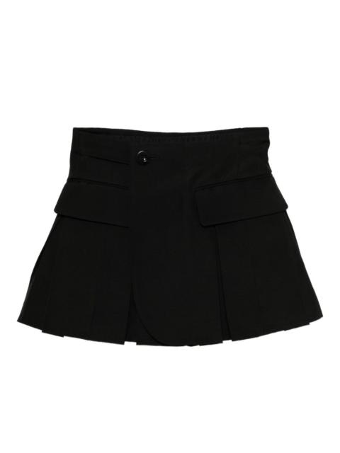 pleated shorts