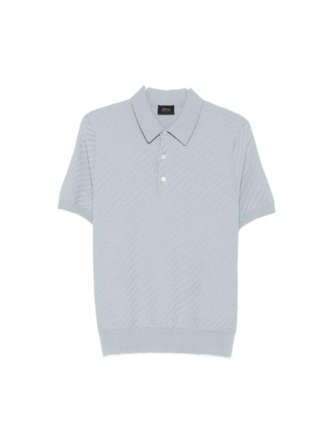 Brioni Cotton and cashmere polo shirt