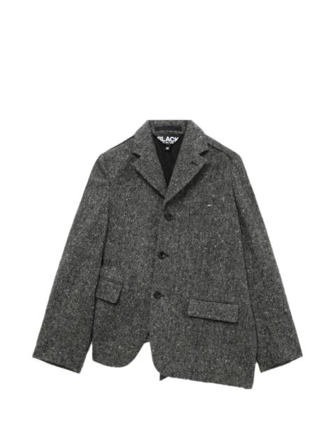 BLACK COMME des GARÇONS button flap-pocket blazer