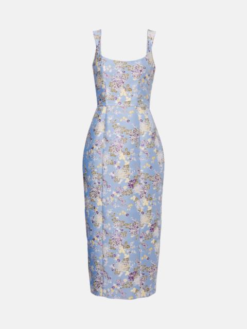 markarian Numa floral brocade midi dress