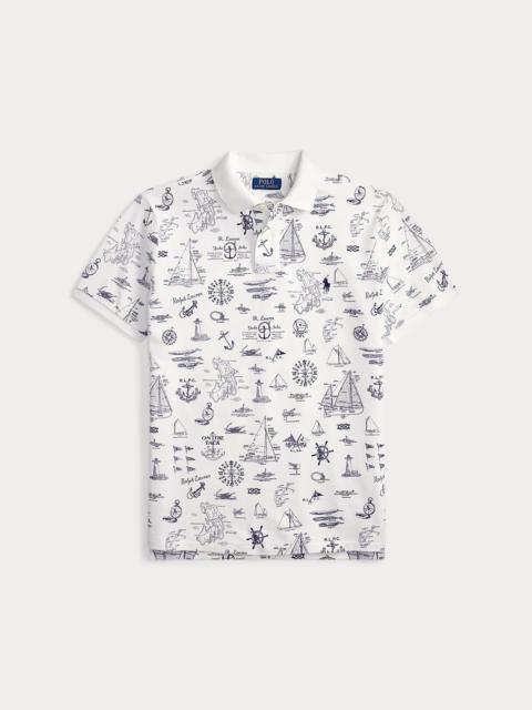 Polo Ralph Lauren Custom Slim Fit Nautical Mesh Polo Shirt