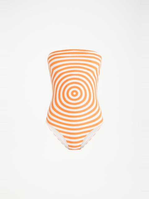 Jean Paul Gaultier THE TARGET ORANGE STRAPLESS SWIMSUIT
