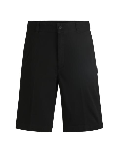 HUGO REGULAR-FIT REGULAR-RISE SHORTS IN COTTON TWILL