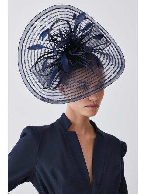 KAREN MILLEN Feather Detail Fascinator
