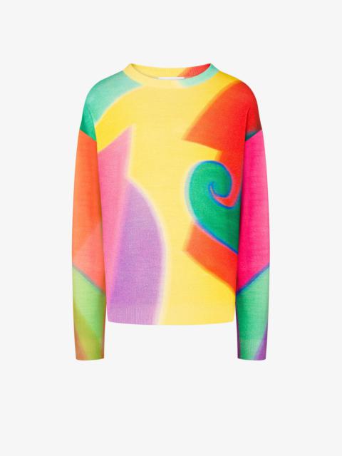Moschino PROJECTION PRINT WOOL JUMPER