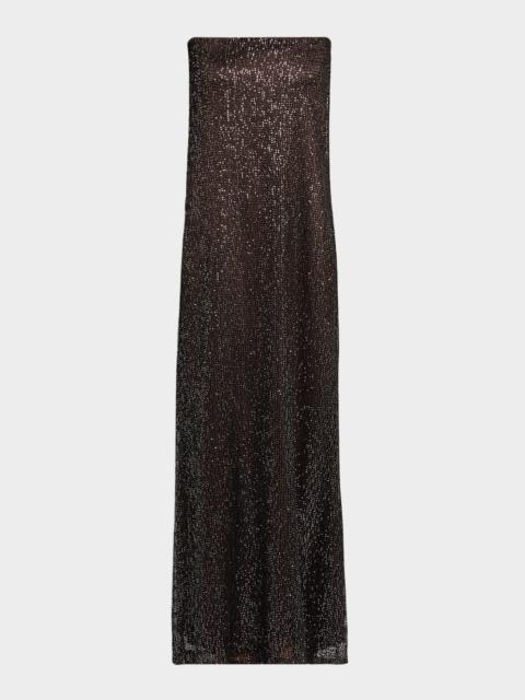 TWP Carolyns Embellished Strapless Gown